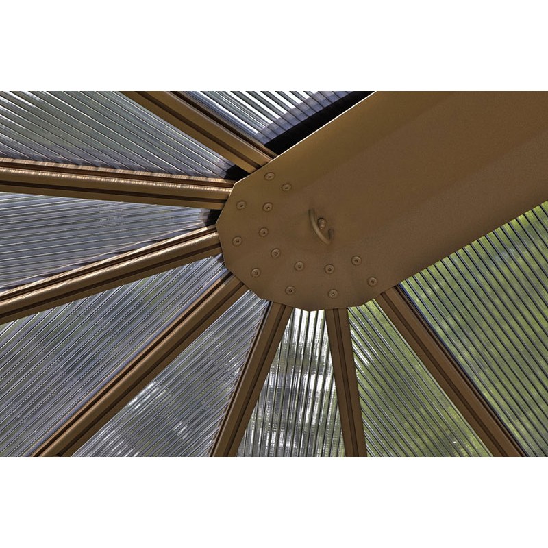 Gazebo Penguin Florence - Solarium 12x12 Polycarbonate Roof - Sand (41212-12)