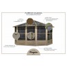 Gazebo Penguin Florence - Solarium 12x12 Polycarbonate Roof - Sand (41212-12) Gazebo Penguin Florence - Solarium 12x12 Polycarbonate Roof - Sand (41212-12)
