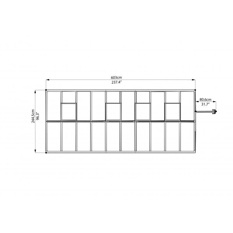 Palram 8'x20' Glory Greenhouse Kit (HG5620)