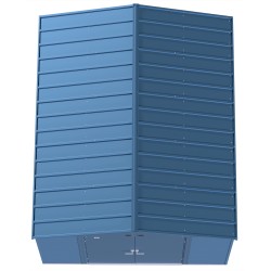 Arrow Select Steel Storage Shed 14x14 Blue Grey (SCG1414BG)