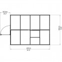 Palram 6x8 Mythos  Hobby Greenhouse Kit - Green (HG5008G)