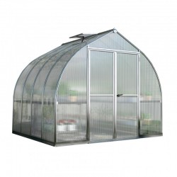 Palram 8x8 Bella Hobby Greenhouse Kit - Silver (HG5408)