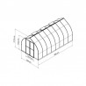Palram 8'x16' Bella Hobby Greenhouse Kit - Silver (HG5416) Palram 8'x16' Bella Hobby Greenhouse Kit - Silver (HG5416)