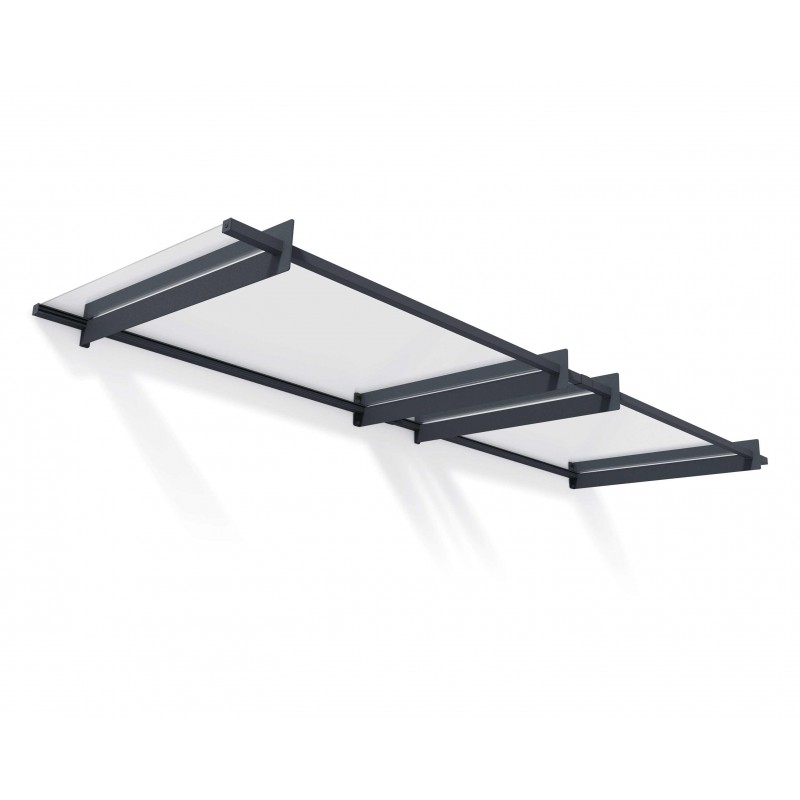 Palram - Canopia Nancy 4100 14' x 3' Awning - Gray/Clear (HG9557)