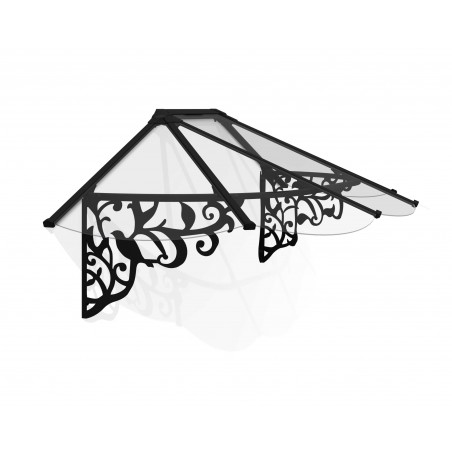 Palram - Canopia Lily 2130 7' x 3' Awning - Black/Clear (HG9574)