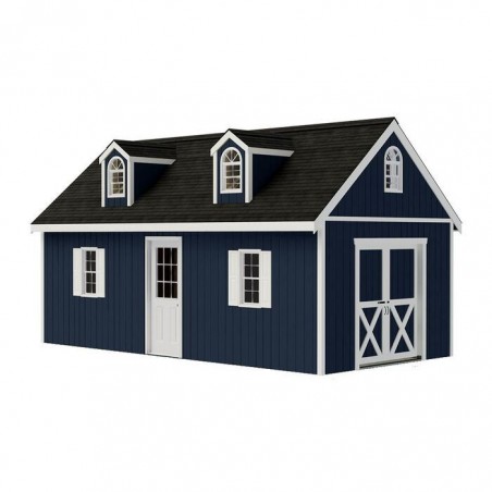 Best Barns Arlington 12x16 Wood Storage Shed Kit (arlington_1216)