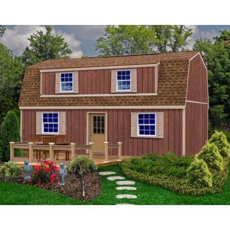 Best Barns Camp Reynolds 16x32 Wood Storage Shed Kit (campreynolds_16x32)