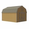 Best Barns Handcrafted Homestead Standard 12x16 Wood Barn Kit w/ Centered Gable Door, No Loft (HHOMDG16NL)
