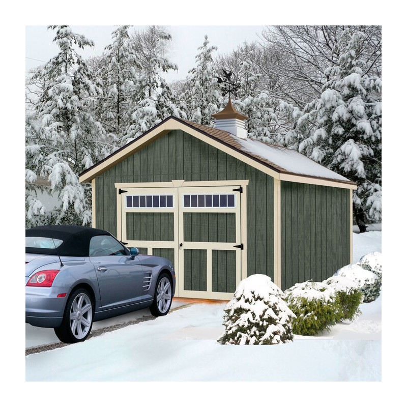 Best Barns Tailored Titan 12x20 Wood Garage Kit w/ Transom Doors - ( TTITTD20 )