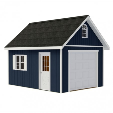 Best Barns Glenwood 12x24 Wood Storage Garage Kit (glenwood_1224)