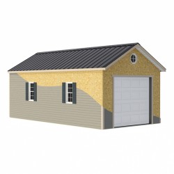 Best Barns Greenbriar 12x24 Wood Garage Shed Kit - All Pre-Cut (greenbriar_1224)