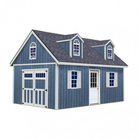 Best Barns Planner's Paradise 12x20 Storage Sheds - Transom Door with Dormers (PPARTD20DR)