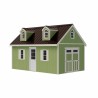 Best Barns Planner's Paradise Elite 12x16 Pre-Cut Wood Shed Kit w/ Transom Doors & Dormers - (PPARTD16DR)