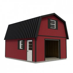 Best Barns Jefferson 16x28 Wood Garage Kit (jefferson_1628)
