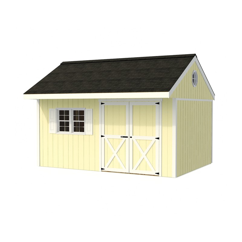 Best Barns Overhang Oasis 10x14 Specialty Wood Shed Kit w/ Deep Eave Overhang (OOASDE14)