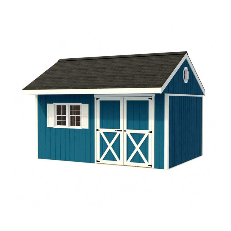 Best Barns Overhang Oasis 10x14 Specialty Wood Shed Kit w/ Deep Eave Overhang (OOASDE14)