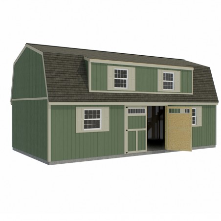 Best Barns Ravenna 16x28 Wood Storage Shed Kit (ravenna_1628)