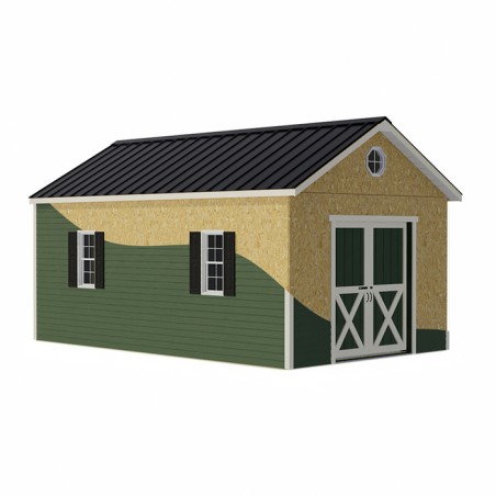 Best Barns South Dakota 12x16 Vinyl Siding Wood Shed Kit (southdakota_1216)