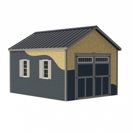 Best Barns Weston 12x24 Wood Garage Kit - All Pre-Cut (weston_1224)