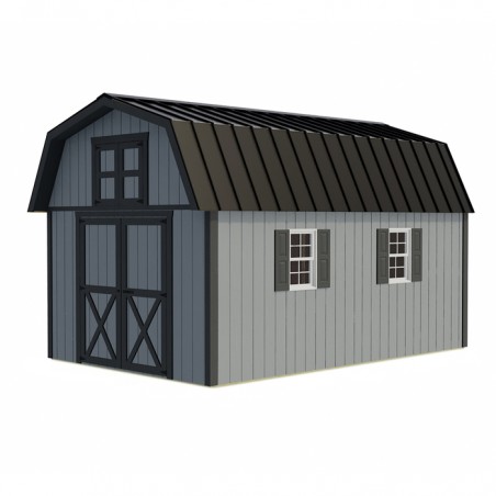 Best Barns Woodville 10x16 Wood Storage Shed Kit - All Pre-Cut (woodvile_1016)