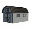 Best Barns Craftsman's Cove Standard 10x12 Wood Barn Kit w/ Doors Centered on Gable - (CCOVDG12)