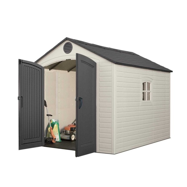 lifetime 8x10 ft outdoor storage shed kit 6405