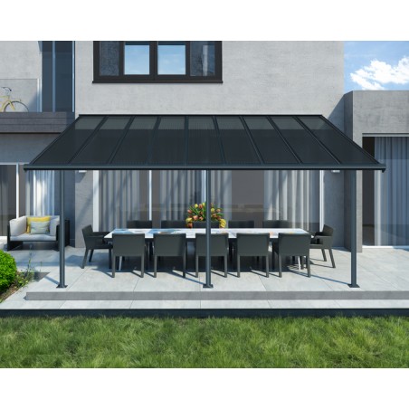 Palram - Canopia Sierra 10' x 18' Gray/Gray - Patio Cover (HG9078)