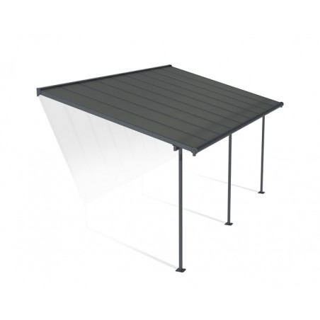 Palram - Canopia Sierra 10' x 18' Gray/Gray - Patio Cover (HG9078)