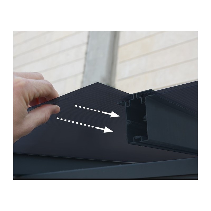 Palram - Canopia Sierra 10' x 18' Gray/Gray - Patio Cover (HG9078)