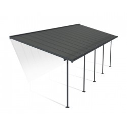 Palram - Canopia Sierra 10' x 28' Gray/Gray - Patio Cover (HG9081)