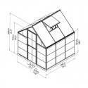 Palram Hybrid 6x6 Greenhouse Kit - Green (HG5506G)