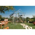 Palram 8x8 Snap & Grow Hobby Greenhouse Kit - Silver (HG8008)