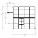 Palram 8x8 Snap & Grow Hobby Greenhouse Kit - Silver (HG8008)