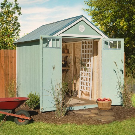 Handy Home Gable 6 ft. x 8 ft. w/ Metal Roof & Floor (19465-8)