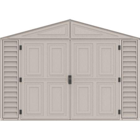 DuraMax 10x15 Vinyl Storage Garage w/ Foundation Kit (15026)