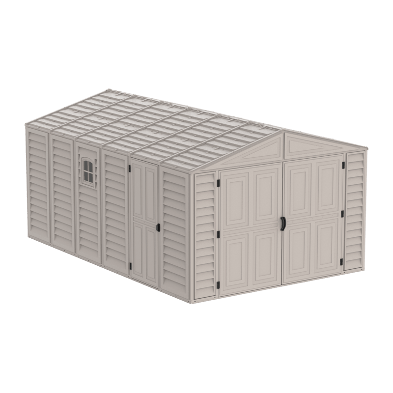 DuraMax 10x15 Vinyl Storage Garage w/ Foundation Kit (15026)