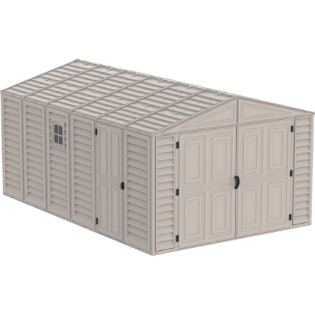 DuraMax 10x15 Vinyl Storage Garage w/ Foundation Kit (15026)