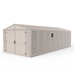 DuraMax 10x18 Vinyl Storage Garage w/ Foundation Kit (15126)