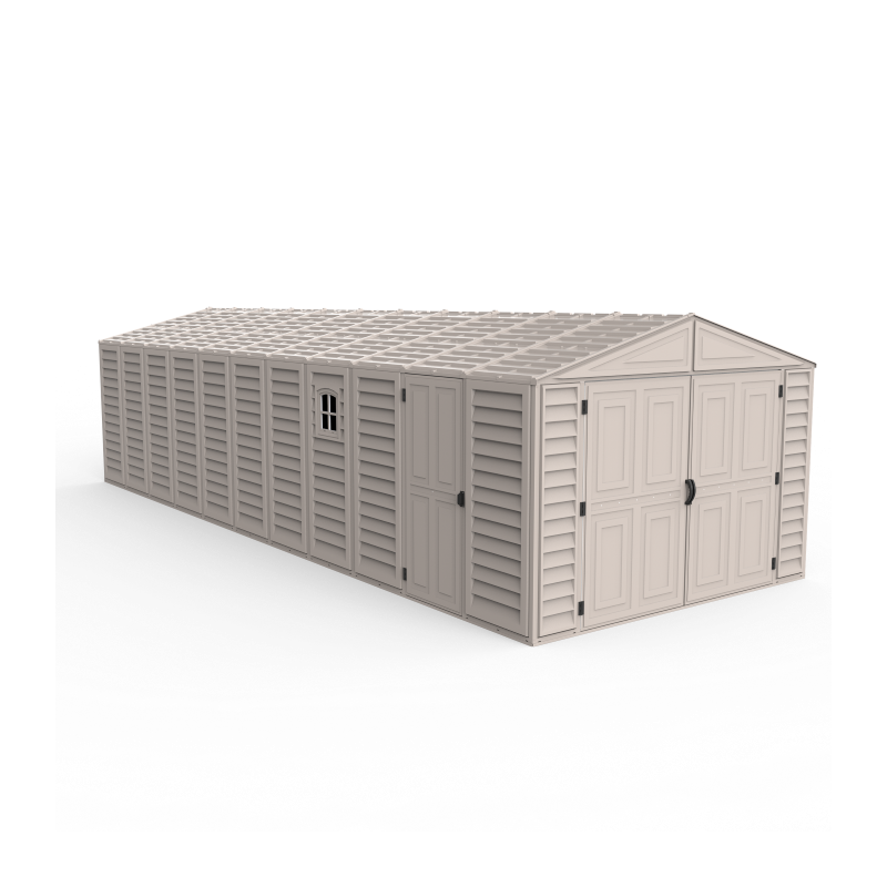 DuraMax 10x18 Vinyl Storage Garage w/ Foundation Kit (15126)