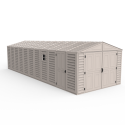 DuraMax 10x21 Vinyl Storage Garage w/ Foundation Kit (15226)