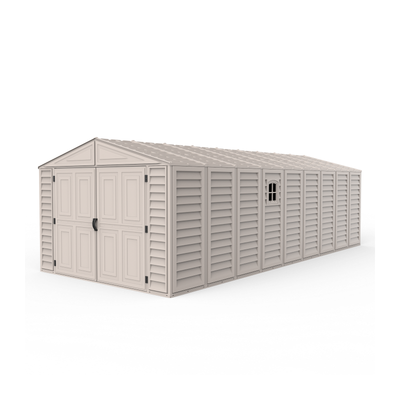 DuraMax 10x23 Vinyl Storage Garage w/ Foundation Kit (15326)