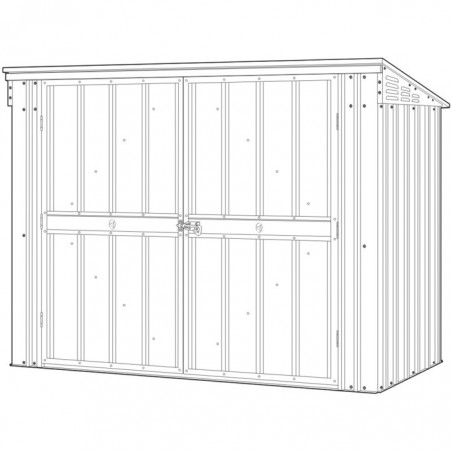Globel 6x3 Storage Bin Locker with Double Hinged Doors (BIN2DF3H)