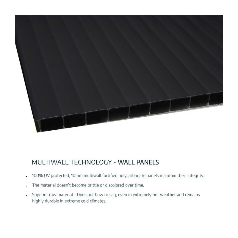 Palram - Canopia 8' x 8' Rubicon Shed Kit - Gray (HG9730GY)