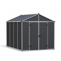Palram - Canopia 8' x 10' Rubicon Shed Kit  - Gray (HG9731GY)
