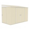 Absco Lean To 10' x 5' Metal Bike Shed - Classic Cream (AB1104) Absco Lean To 10' x 5' Metal Bike Shed - Classic Cream (AB1104)