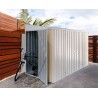 Absco Lean To 10' x 5' Metal Bike Shed - Classic Cream (AB1104) Absco Lean To 10' x 5' Metal Bike Shed - Classic Cream (AB1104)