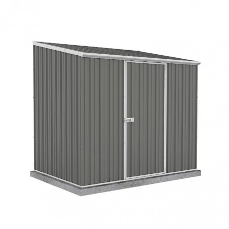 Absco Single Door Space Saver Metal Garden Shed 7.5' x 5' - Woodland Gray (AB1108)