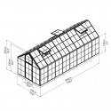 Palram 6x16 Snap & Grow Hobby Greenhouse Kit - Silver (HG6016)