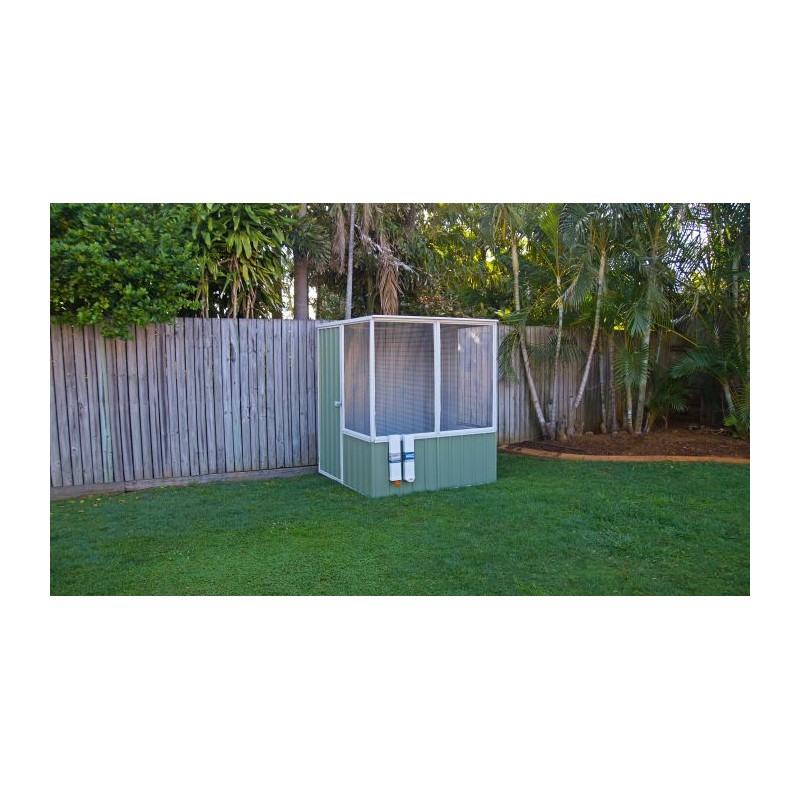 Absco Poultry Paradise 5' x 5' Chicken Coop - Pale Eucalypt (AB1201)