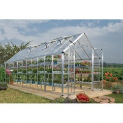 Palram 8'x20' Snap & Grow Hobby Greenhouse Kit - Silver (HG8020)